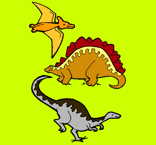 Tres clases de dinosaurios