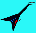 Dibujo Guitarra eléctrica II pintado por dpni