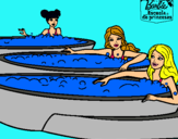 Dibujo Barbie y sus amigas en el jacuzzi pintado por lucy12085