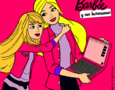 Dibujo El nuevo portátil de Barbie pintado por darianeh