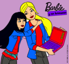 Dibujo El nuevo portátil de Barbie pintado por mariagarcia