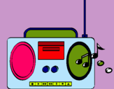 Dibujo Radio cassette 2 pintado por danielr