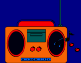 Dibujo Radio cassette 2 pintado por jochen