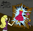 Dibujo El vestido mágico de Barbie pintado por kaaariiiiiii