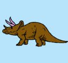 Dibujo Triceratops pintado por tragonjos 