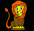 Dibujo León pintado por josshu