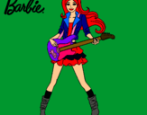 Dibujo Barbie guitarrista pintado por jftgfjbllhuj