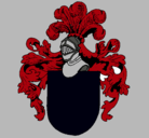 Dibujo Escudo de armas y casco pintado por hujgyv