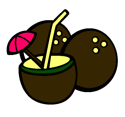 Dibujo Cóctel de coco pintado por gabriiiel