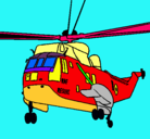 Dibujo Helicóptero al rescate pintado por Luchoooo