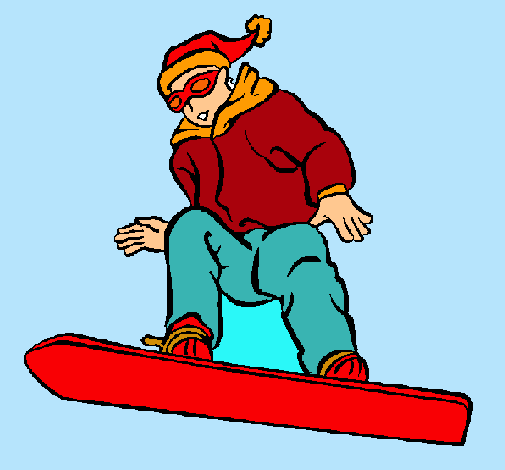 Dibujo Snowboard pintado por albert46