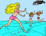 Dibujo Barbie de regreso a la playa pintado por craolinas