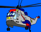 Dibujo Helicóptero al rescate pintado por monina