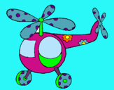 Dibujo Helicóptero adornado pintado por marcellita