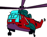 Dibujo Helicóptero al rescate pintado por AINHOA367365
