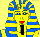 Dibujo Tutankamon pintado por iago