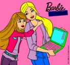 Dibujo El nuevo portátil de Barbie pintado por tavataxia