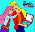 Dibujo El nuevo portátil de Barbie pintado por PICHONA18