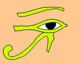 Dibujo Ojo Horus pintado por gtyh