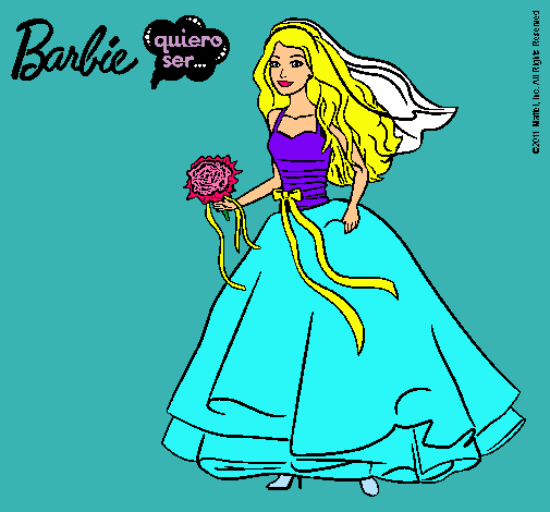 Barbie vestida de novia