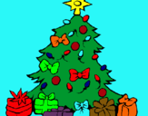 Dibujo Árbol de navidad pintado por johan3121