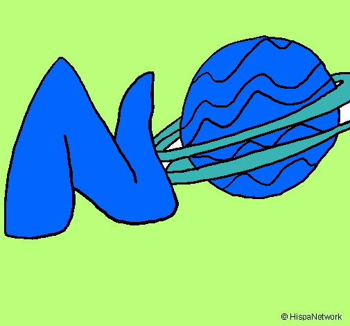 Dibujo Neptuno pintado por michell21