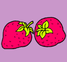 Dibujo fresas pintado por jenhizita 