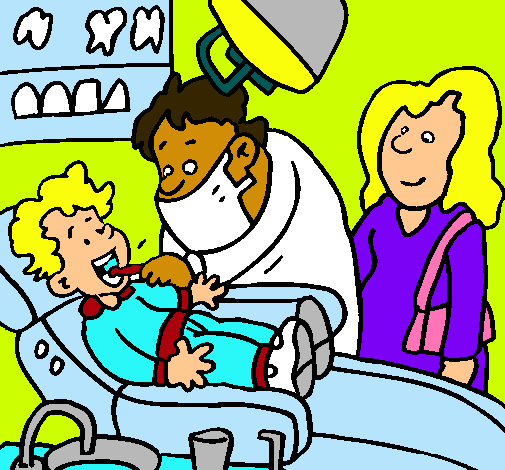 Niño en el dentista