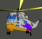 Dibujo Helicóptero al rescate pintado por vacanisimo