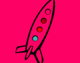 Dibujo Cohete II pintado por huva