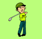 Dibujo Jugador de golf pintado por  katrina80