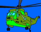 Dibujo Helicóptero al rescate pintado por police1242
