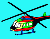 Dibujo Helicóptero  pintado por andee