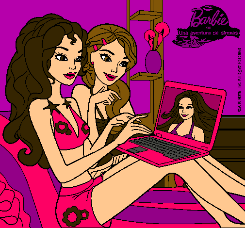 Barbie chateando