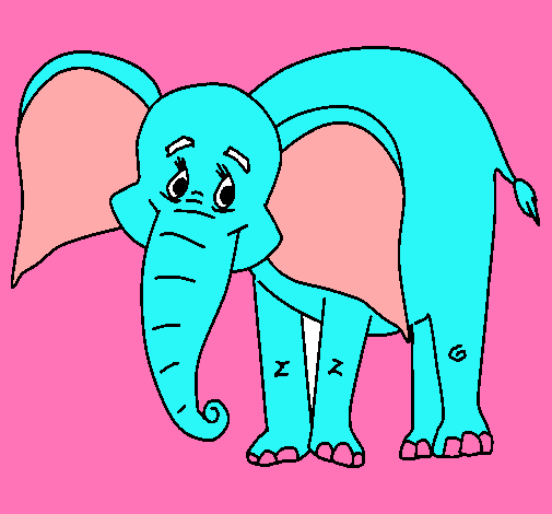 Elefante feliz