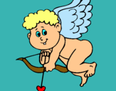 Dibujo Cupido pintado por iy9i9u898978