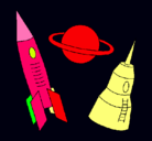 Dibujo Cohete pintado por sebhitta
