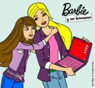 Dibujo El nuevo portátil de Barbie pintado por haaaaaaaaaaa