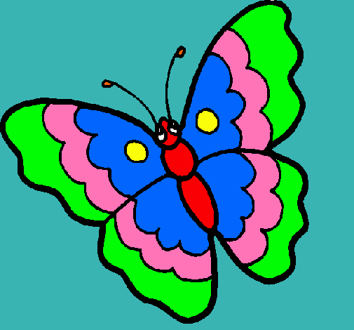 Dibujo Mariposa pintado por camiflores