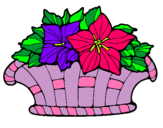 Dibujo Cesta de flores 8 pintado por anits