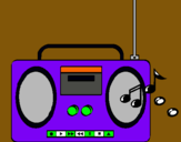 Dibujo Radio cassette 2 pintado por elizabethh