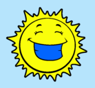 Dibujo Sol sonriendo pintado por Luchoooo