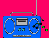 Dibujo Radio cassette 2 pintado por 14_10_11giu
