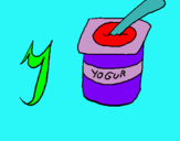 Dibujo Yogur pintado por gggggggggggg