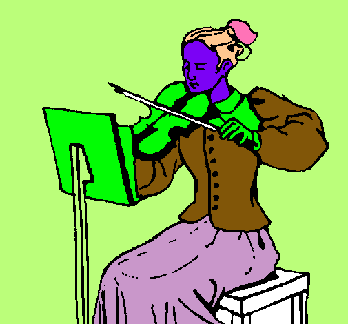 Dama violinista