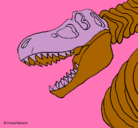Dibujo Esqueleto tiranosaurio rex pintado por tito2ytefis