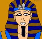 Dibujo Tutankamon pintado por marta5