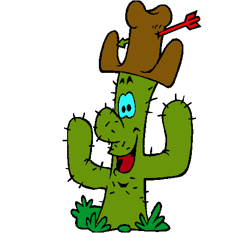 Cactus con sombrero