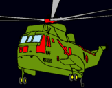 Dibujo Helicóptero al rescate pintado por matiaspina