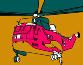 Dibujo Helicóptero al rescate pintado por urtzi